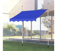 Retractable Patio Awning UV Resistant Outdoor Canopy Provides Sun & Rain Protection for Entrances & Balconies 2M/6.5FT Blue Retractable Nings
