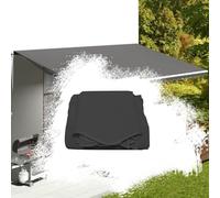 Retractable Patio Canopy Replacement Cover, 13x6.6ft Waterproof Polyester Canvas for Door/Window Market, Durable Anthracite Awning Fabric