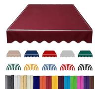 Retractable Patio ning Cover ReplacementWaterproofCanopy for Window Door Market DeckRed Canvas 8x6.5ft 10x8ft 12x10ft Opts