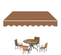Retractable Patio ning Fabric Replacement - 8' x 7' Manual Sun e Cover for Window & Door - Khaki 10x5ft/300x150cm Outdoor e Solut