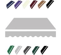 Retractable Patio ning Fabric Replacement - Waterproof Sune Cover for & Doors 8x7ft to 13x10ft Light Grey Canvas Outdoor Shelter