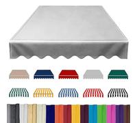 Retractable Patio ning Replacement Cover 8x6.5ft 10x8ft 12x10ftWaterproofCanopy for Window Door Market DeckGray Canvas Shelter (2.5x1.5m/8x5ft)
