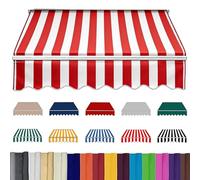 Retractable Patio ning Replacement CoverWaterproofCanopy for Window Door Market DeckRed & White 8x6.5ft 10x8ft 12x10ft Opts