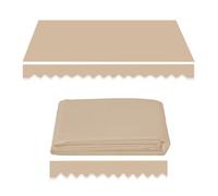 Retractable Patio ning Replacement Fabric - 6.5ft to 15ft Sune Canopy, Polyester Cover for Balcony, Khaki, 3.5x2.5m/11.5x8ft Outdoor Shelter