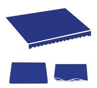 Retractable Patio ning Replacement Fabric Polyester Canopy for Outdoor Balcony & Garden Sizes 3.5x3.0m 4x3.0m 5.5x4.0m (Dark Blue)