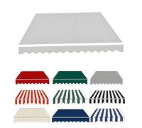 Retractable Patio ning Replacement Fabric Waterproof Polyester Canopy Cover for Outdoor Use Light Gray (200x150cm) - Fits 2.0m to 5.0m nings & Slish