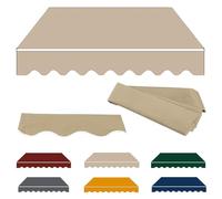 Retractable Patio ning Replacement Fabric - Waterproof Sun e Canopy Cover for Courards, 10'x8', 12'x10', 13'x8' (Khaki, 4x3.0m/13x10ft)