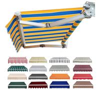 Retractable Patio ning Replacement Fabric100% 300g Polyester Sune Canvas forDoors Yards Dec BalconiesWavy Ed 11x8ft (Without e)