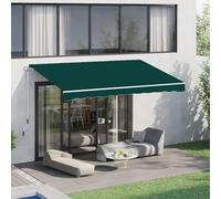 Retractable Patio ning with Hand Crank - UV Protect Waterproof Wind Resistant - Easy Mounting with Wall Bracket for Balcony Terrace & Garden (Bei 2x1.5m)