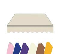 Retractable Patio Replacement Fabric 250x200cm Waterproof Valance Material for 13x5ft/400x150cm Aws Durable Outdoor Shade Solution