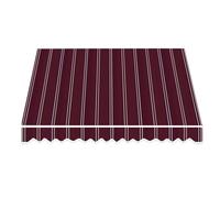 Retractable Patio Sun Shade Awning Replacement Fabric - Outdoor Canopy Cloth for Deck Yard Balcony - Fits 6.5-15 FT Awnings Red 4.5x3.0m/15x10ft