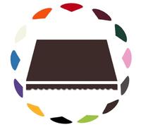 Retractable Patio Sun Shade Canopy - Waterproof Polyester Fabric Awning for Balcony & Courtyard Manual Outdoor Umbrella Cover Brown 10x8ft (300x250cm)