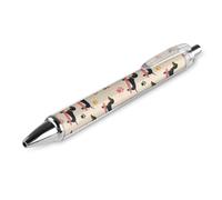 Retractable Pens for Men Women, Cartoon Dogs Skateboard Doxie Dachshund Weiner Dog Pet Dogs Ballpoint Pens 0.5mm Refillable Ink Pens for Office Worker, Teacher, Writers, 1 Pcs