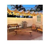 Retractable Pergola Canopy Cover Heat Insulated Stretchable Awning Shade for Courtyards & Gardens (1.5m x 5m) Outdoor Sun Protection