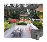Retractable Pergola Canopy Replacement - Outdoor Sun Shade Awning Cover for Patio Garden Deck Gazebo & Porch (W1.6m x L13m / W5.24ft x L42.65ft)