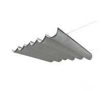 Retractable Pergola Shade Canopy - Sun Shade Sail with Complete Accessories for Patios Porches Gardens & Courtyards (W:1.1m/3.6ft x L:9m/29.5ft)