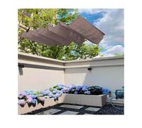 Retractable Pergola Shade Cover, Outdoor Wave Shade Sail with U Shape Design for Sun Protection, Perfect for Terrace Deck Patio