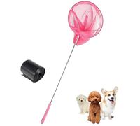 Retractable Pet Litter Picker Tool with 30 Waste Bags, Dog Waste Scooper - Durable Portable Dog Poop Cleaner, Hygienic Hands Free Poop Grabber for Outdoor Use, Home Cleaning, Travel, Camping, Park, Hi