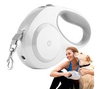 Retractable Pet Rope, Retractable Dog Leashes, Dog Tabs with Light, Retractable Night Light Mode, Anti-Slip Handle, One-Touch Lock and Unlock for Sports