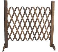 Retractable Pet Safe Fence - Wooden Expandable Garden Trellis, 1.4m Height, Durable Outdoor Barrier for Secure Pet Areas and Garden Protection