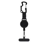 Retractable Phone Tether - Badge Holder Carabiner | 23.6-Inch Cord Phone Safety Strap Anti Theft for Most Smartphones Security Outdoor Travel Cycling Climbing Skiing Fishing Work | Durable Portable