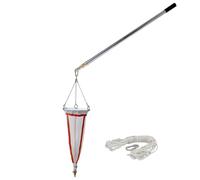 Retractable Plankton Netting Pole Rod - 2.5 3.0m, Laboratory Phytoplankton Sampling Tool/ 125 200 Mesh Planktons Tow Nets, for Ocean Rotifers Protozoa(200 mesh,3.9ft-9.8ft/1.2m-3.0m)