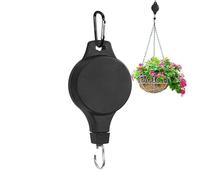 Retractable Plant Hanger with Pull Down Function, Robust Holder and Hanger, Adjustable Plant Hangers, for Outdoor Home, Garden, Planter, Flower Pots Baskets, Bird Feeder