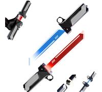 Retractable Plug-in Lightsaber Toy, Fingertip Rotation Double-Bladed 2-in-1 Red & Blue LED Light Sword, Retractable Plug-in Design, Suitable Family Game Holiday Part, Presenting gifts (1PCS)