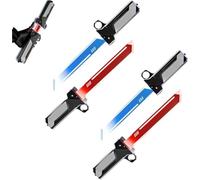 Retractable Plug-in-Lightsaber Toy - Ultimate/Fingertip Rotation Double-Bladed Glory, Dual-Color LED, Connectable Hilts, 2-In-1 Light Sabers, Suitable for Cosplay, Parties and Role Play (2 Set)