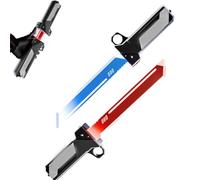 Retractable Plug-in-Lightsaber Toy - Ultimate/Fingertip Rotation Double-Bladed Glory, Dual-Color LED, Connectable Hilts, 2-In-1 Light Sabers, Suitable for Cosplay, Parties and Role Play (1 Set)