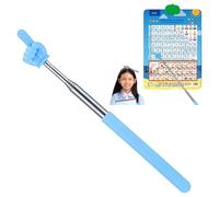 Retractable Pointer Finger Stick for Classroom Teacher Teaching, Finger Pointer Stick,Telescopic Extendable Finger Stick for Home&school Kids Reading,for Conference Training,speeches,lecture (Blue)
