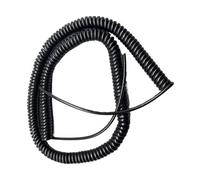 Retractable power extension cord, Coiled cable 5 Core 0.5mm Square Hydraulic Lift Spiral Cable Automobile Tail Plate Wire Elastic Wear Spring Retractable Coil(Stretch 4 Meters)