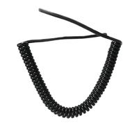 Retractable power extension cord, Coiled cable 8 Cores 24AWG Extension Network Cable Household Sensor Spiral Wire Black Telescopic Wire Cable Spring Cord Retractable Coil(Strecth 8 meter)