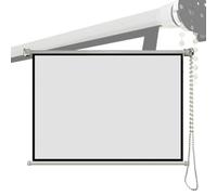 Retractable Projection Screen, Hand Lift,60/72 /84/92 / 100 Inchs, 16:9 Aspect Ratio, Wide Viewing Angle - Anti-glare,Easy to Install,for Home Theater, Office,84 inch