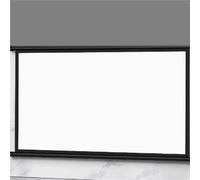 Retractable Projection Screen, Portable White Rectangle Movie Screen for Presentations, Indoor Outdoor Use, and Family Gatherings