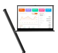 Retractable Projection Screen, Pull-up Projector Screen, Lifting Projector Screen, Installation-free And Portable, Suitable for Bedroom, School, Theater, Cinema, Indoor And Outdoor(40"4:3)