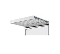 Retractable Pull-Out Pants Drawer for Under-Cabinet Clothes Drying Rack - Space-Saving, Adjustable 660-710mm, Ideal for Above Washing Machine, Stylish White Finish