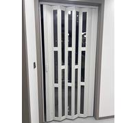 Retractable PVC Screen Door, Multifold Design with Handle for Laundry Room, Closet, Cupboard Privacy and Room Division