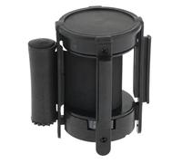 Retractable Queue Barrier 6.6ft Extendable Stanchion with Strong Construction Black Belt Crowd Control Post for Events Line Management & Safety Solutions