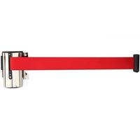 Retractable Queue Barrier Belt 5m Wall Mounted Crowd Control Rope Divider for Events