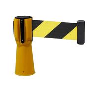 Retractable Queue Barrier Cone with Reflective Band - Adjustable Expandable Traffic Control Line Separator for Parking and Construction Sites (Cone Not Included)