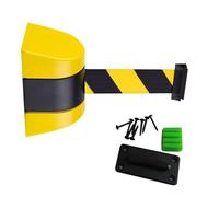 Retractable Queue Barrier, Crowd Control Belt, Stanchion Post, Wall-Mounted Belt, Queue Divider for Event Management, Safety Rope for Line Management, Crowd Management Solution