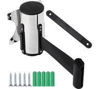 Retractable Queue Barrier for Crowd Control and Line Management - Adjustable Safety Belt System for Events and Parties