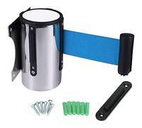 Retractable Queue Barrier Post, Wall-Mounted Stainless Steel Line Divider, Crowd Control Belt for Retail, Elegant & Waiting Line Management System