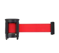 Retractable Queue Barriers Retractable Ribbon Barrier Sport Outdoor Wall Mount Stanchion Queue Red Belt Stainless Steel Protective Tape 5m