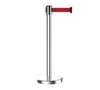 Retractable Queue Stanchions - Four-Way Connect Crowd Control Barriers for Airports, Exhibitions & Events - and Easy to Use, Ideal for Managing Lines