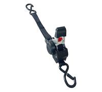 Retractable Ratchet Strap 6.56 Ft, Self-Tightening Tie Down Strap, Zinc Alloy Hooks, Motorcycle, Heavy Duty Cargo Luggage Securing