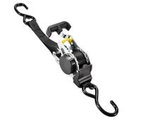 Retractable Ratchet Tie Down Straps 25mm Wide 3.3m - 1000 KG Break Strength for Moving Cargo, Appliances, Motorcycle, Ski Bike Furniture Moving & Securing Cargo(C)