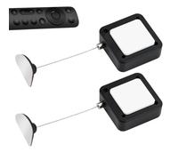 Retractable Remote Control Cable - 2-Piece Anti-Lost Security Cable with Automatic Telescopic Rope | Wall Mounted Organiser for Home, Hotel, Bedroom, Playroom and Bedside Table