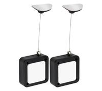 Retractable Remote Control Tethers, Strong Adhesive Backing, 2 Pieces, Remote Cable Lock, Anti-Lost Auto Telescopic String, Auto-Retracting, for TV and DV-D